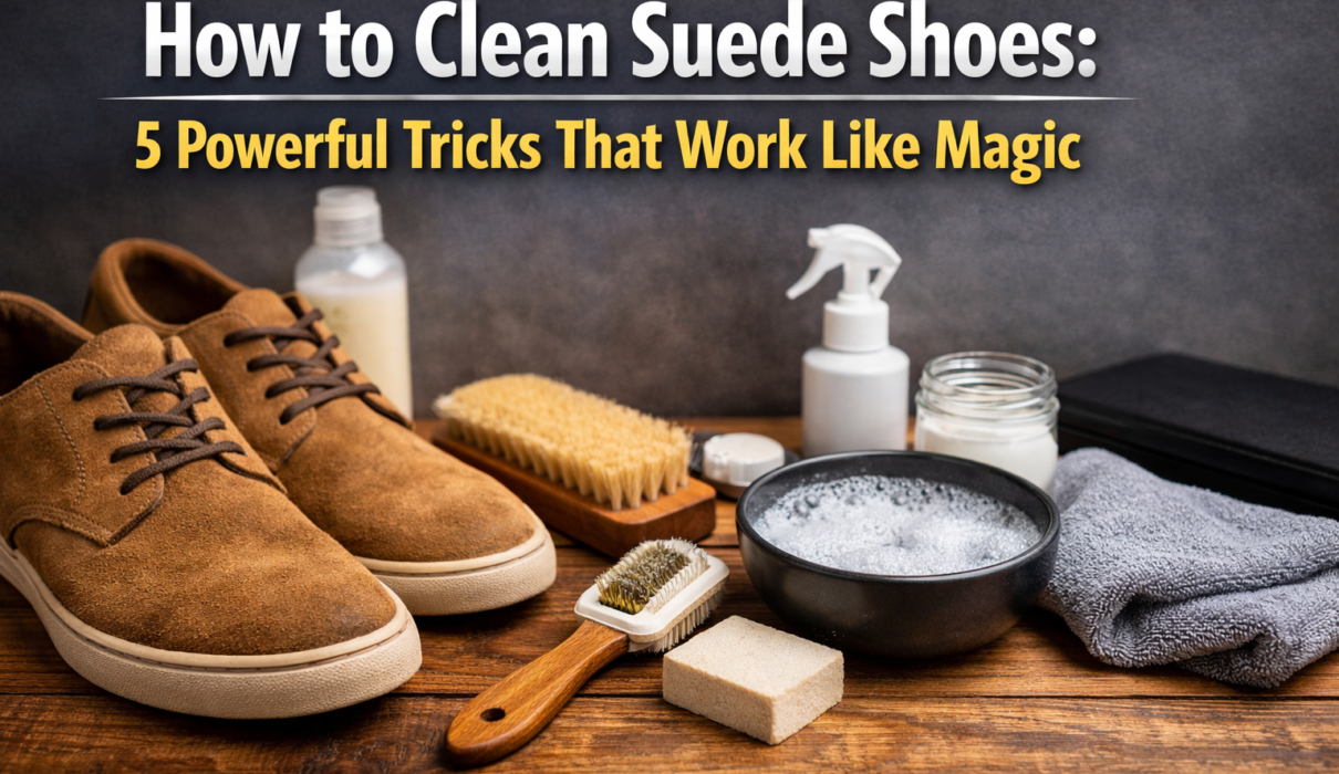 How to clean suede shoes using simple cleaning tools and proven methods