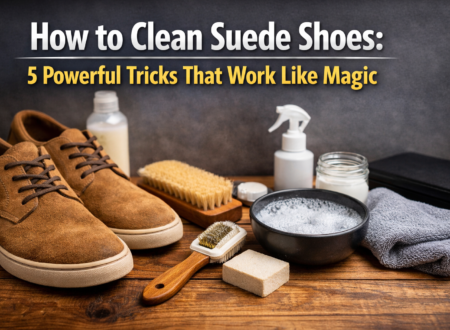 How to clean suede shoes using simple cleaning tools and proven methods