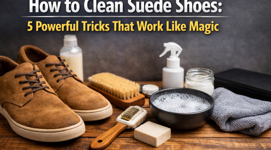 How to clean suede shoes using simple cleaning tools and proven methods