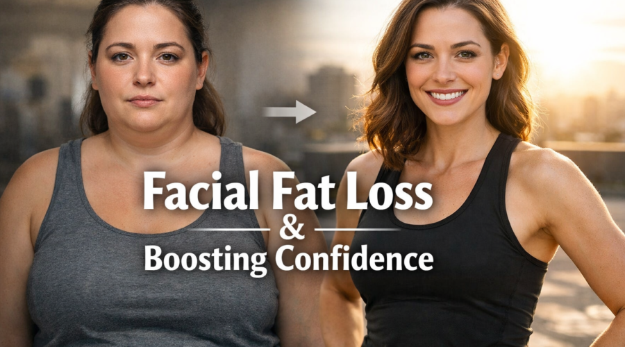 How to lose face fat naturally – realistic facial fat loss showing confidence and a slimmer face